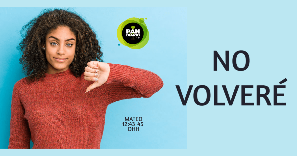 NO VOLVERÉ